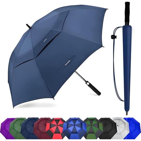 Large Golf Umbrella Windproof Waterproof Automatic Open Double Canopy Umbrella - Picture 7 of 7